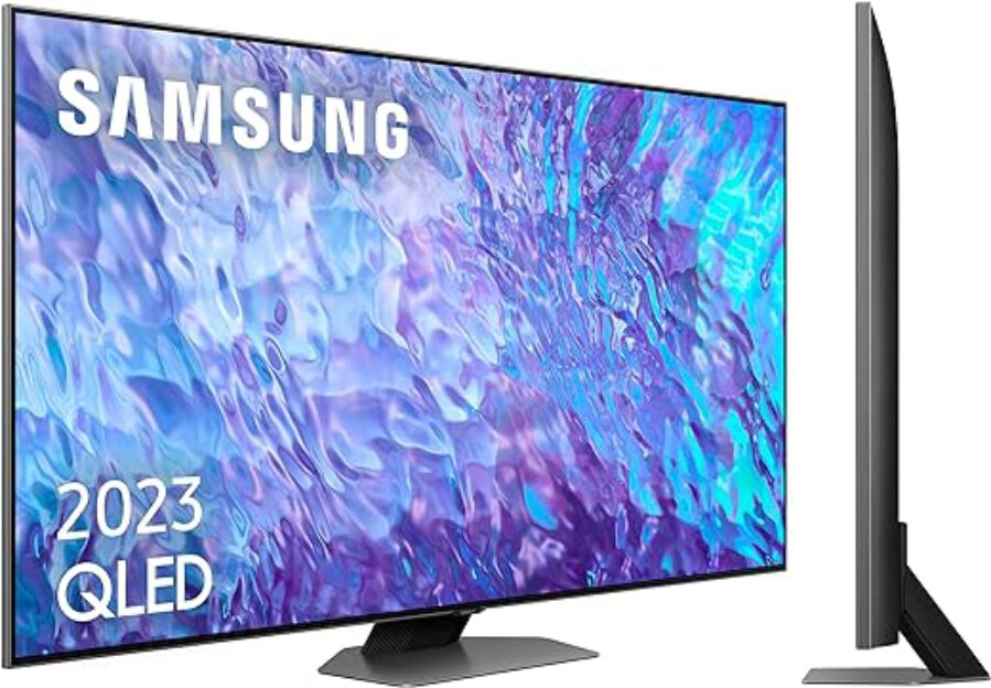 SAMSUNG QLED-TV 4K 2023 85Q80C 85 inch Smart TV met Direct Full Array, 4K Neural Processor met KI, Real Depth Enhancer, 40 W met Dolby Atmos® en Motion Xcelerator Turbo+
